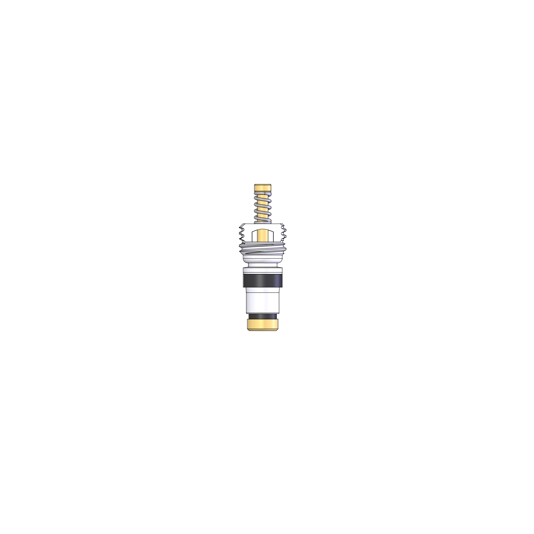 Valve core V2982.1 Record per CO2