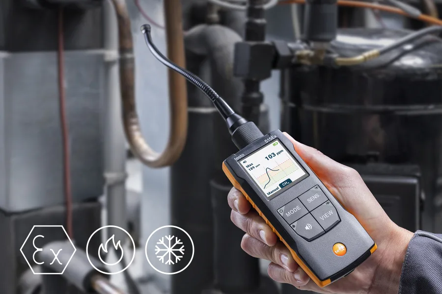 testo 515 Ex in applicazione