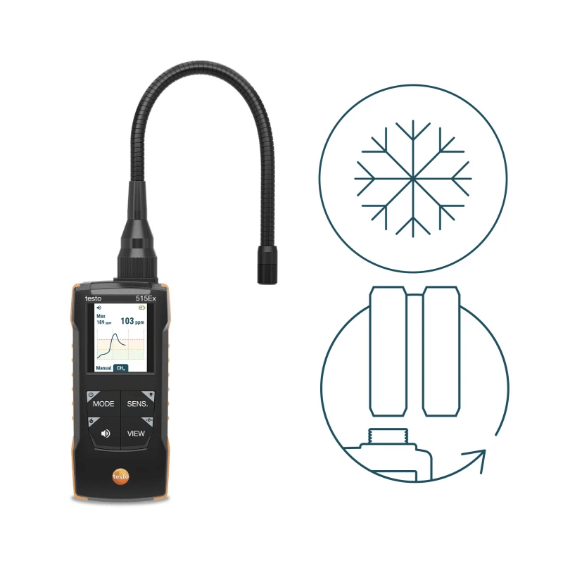 Testo 515 Ex cercafughe per gas e refrigeranti